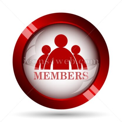 Members website icon. High quality web button. - Icons for website