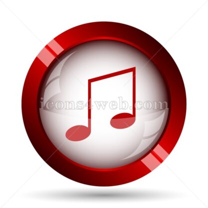 Music website icon. High quality web button. - Icons for website