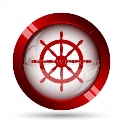 Nautical wheel website icon. High quality web button. - Icons for website