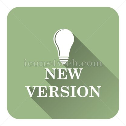 New version flat icon with long shadow vector – icons for website - Icons for website