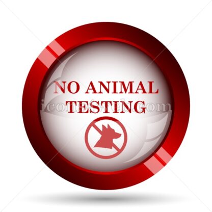 No animal testing website icon. High quality web button. - Icons for website