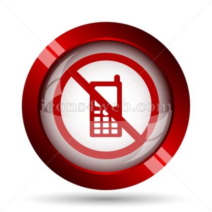 No cell phone website icon. High quality web button. - Icons for website