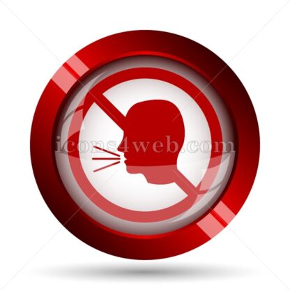 No talking website icon. High quality web button. - Icons for website
