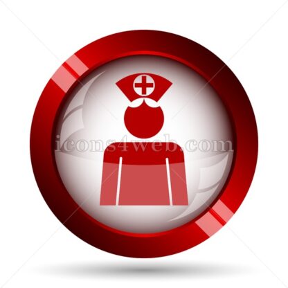 Nurse website icon. High quality web button. - Icons for website