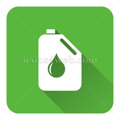 Oil can flat icon with long shadow vector – icon stock - Icons for website