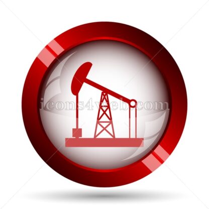 Oil pump website icon. High quality web button. - Icons for website