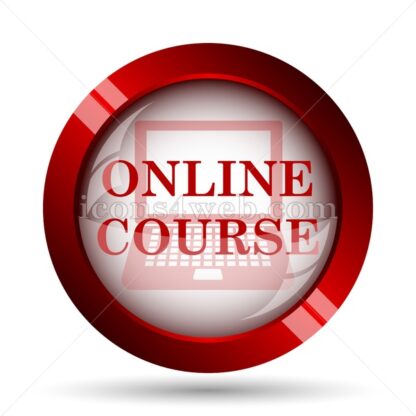 Online course website icon. High quality web button. - Icons for website