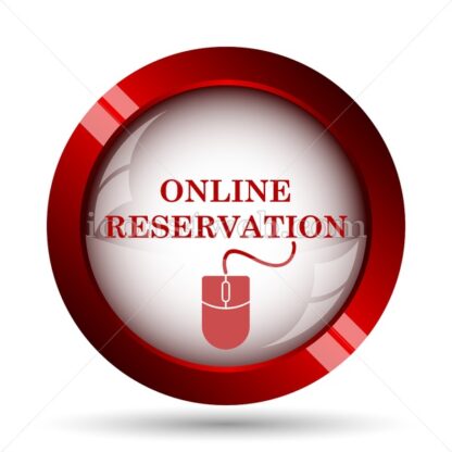 Online reservation website icon. High quality web button. - Icons for website