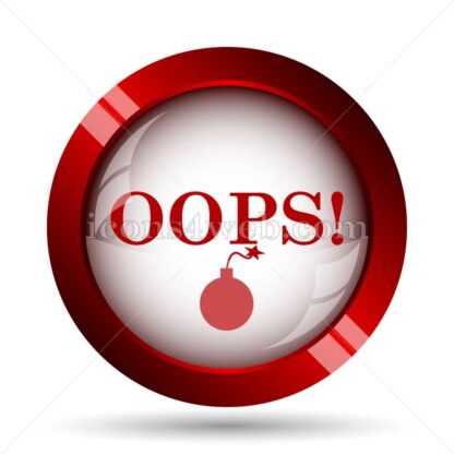 Oops website icon. High quality web button. - Icons for website