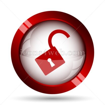 Open lock website icon. High quality web button. - Icons for website
