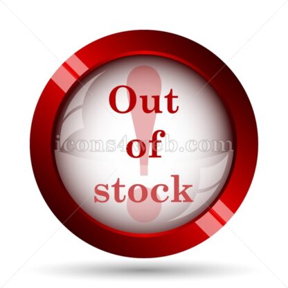Out of stock website icon. High quality web button. - Icons for website