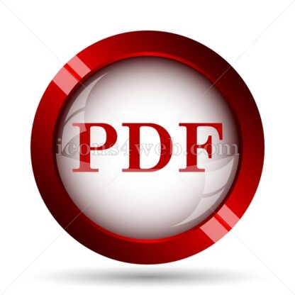 PDF website icon. High quality web button. - Icons for website
