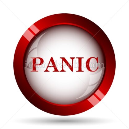 Panic website icon. High quality web button. - Icons for website