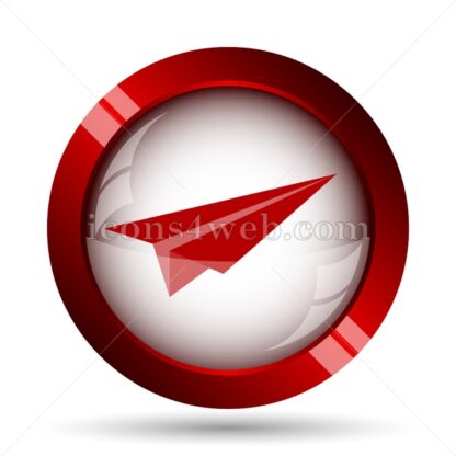 Paper plane website icon. High quality web button. - Icons for website