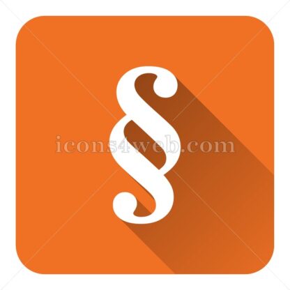 Paragraph flat icon with long shadow vector – website icon - Icons for website