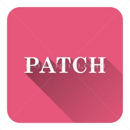 Patch flat icon with long shadow vector – icons for website - Icons for website