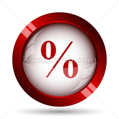 Percent website icon. High quality web button. - Icons for website