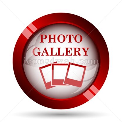 Photo gallery website icon. High quality web button. - Icons for website