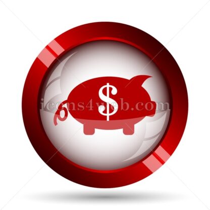Piggy bank website icon. High quality web button. - Icons for website