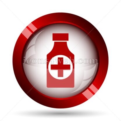 Pills bottle website icon. High quality web button. - Icons for website