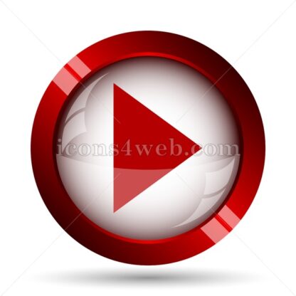 Play sign website icon. High quality web button. - Icons for website