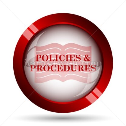Policies and procedures website icon. High quality web button. - Icons for website