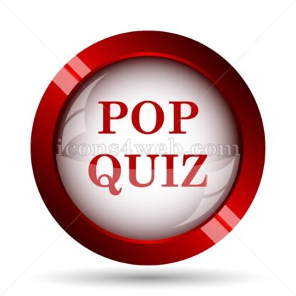 Pop quiz website icon. High quality web button. - Icons for website