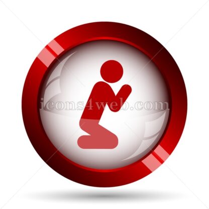 Prayer website icon. High quality web button. - Icons for website