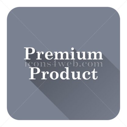Premium product flat icon with long shadow vector – icons for website - Icons for website