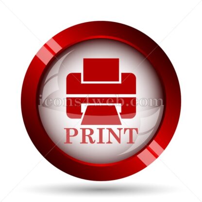 Print text website icon. High quality web button. - Icons for website