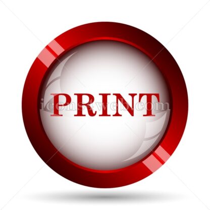 Print website icon. High quality web button. - Icons for website