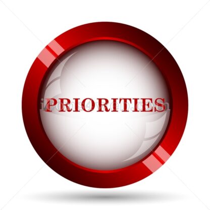 Priorities website icon. High quality web button. - Icons for website