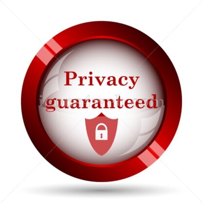 Privacy guaranteed website icon. High quality web button. - Icons for website