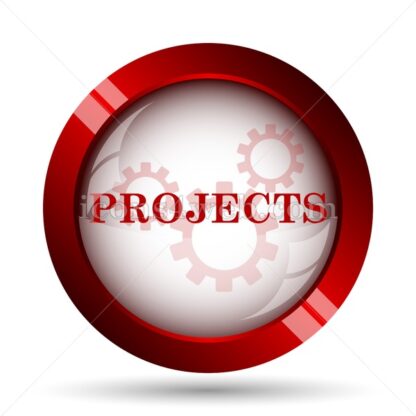 Projects website icon. High quality web button. - Icons for website