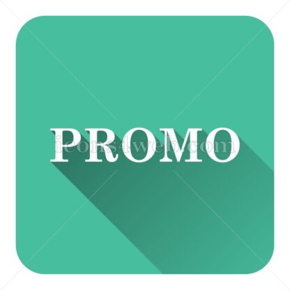 Promo flat icon with long shadow vector – icon for website - Icons for website