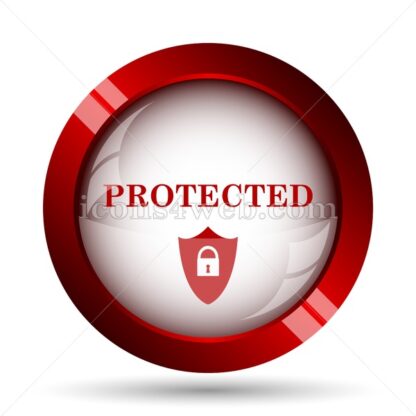 Protected website icon. High quality web button. - Icons for website