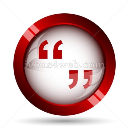 Quotation marks website icon. High quality web button. - Icons for website