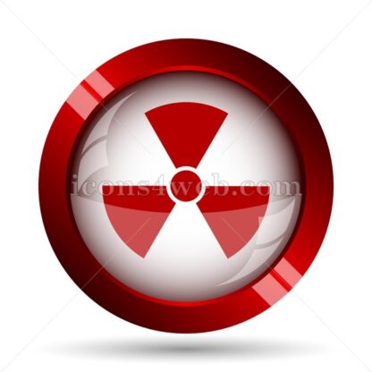 Radiation website icon. High quality web button. - Icons for website