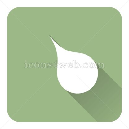 Rain flat icon with long shadow vector – website icon - Icons for website