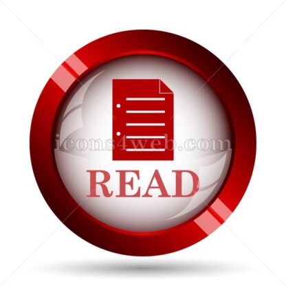Read website icon. High quality web button. - Icons for website