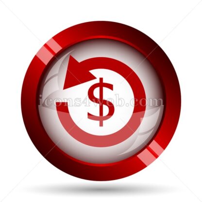 Refund sign website icon. High quality web button. - Icons for website
