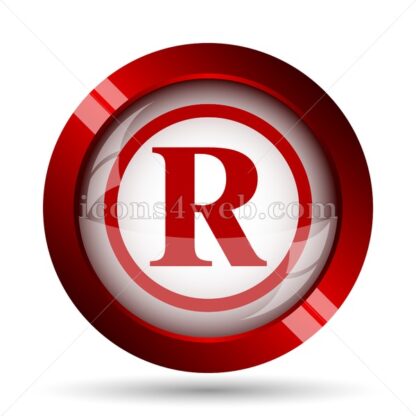 Registered mark website icon. High quality web button. - Icons for website