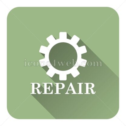 Repair flat icon with long shadow vector – stock icon - Icons for website