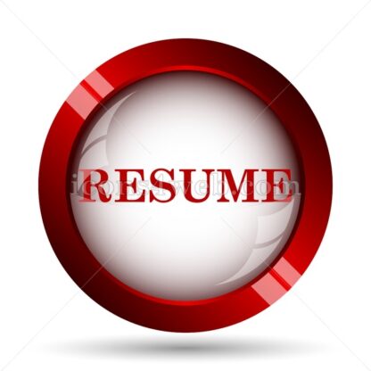 Resume website icon. High quality web button. - Icons for website