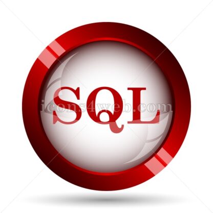 SQL website icon. High quality web button. - Icons for website