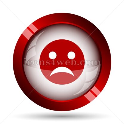 Sad smiley website icon. High quality web button. - Icons for website