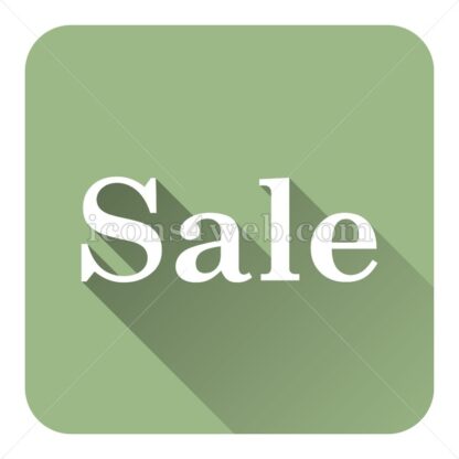Sale flat icon with long shadow vector – icons for website - Icons for website