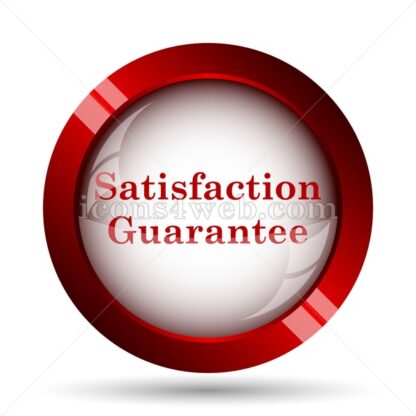 Satisfaction guarantee website icon. High quality web button. - Icons for website