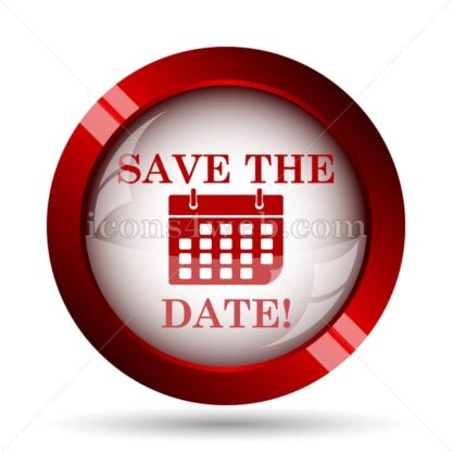 Save the date website icon. High quality web button. - Icons for website