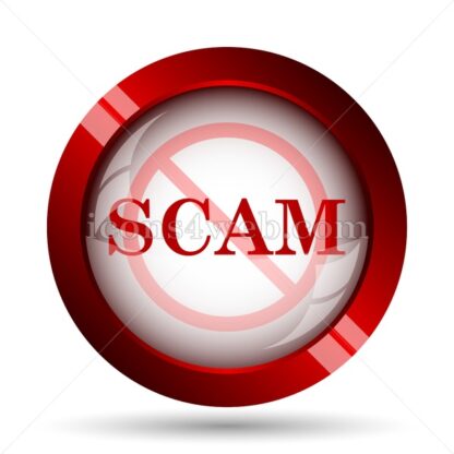 Scam Forbidden website icon. High quality web button. - Icons for website
